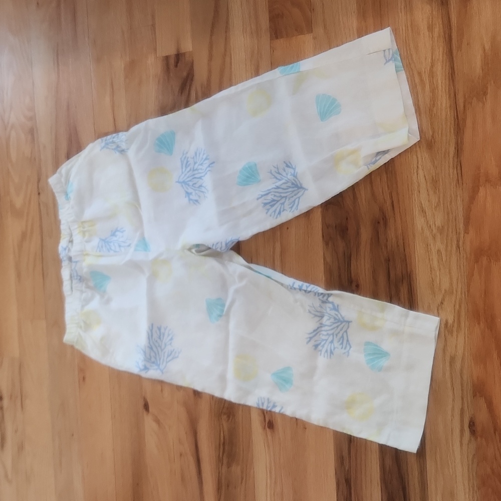 LULU B SUMMER LINEN CROPPED PANTS